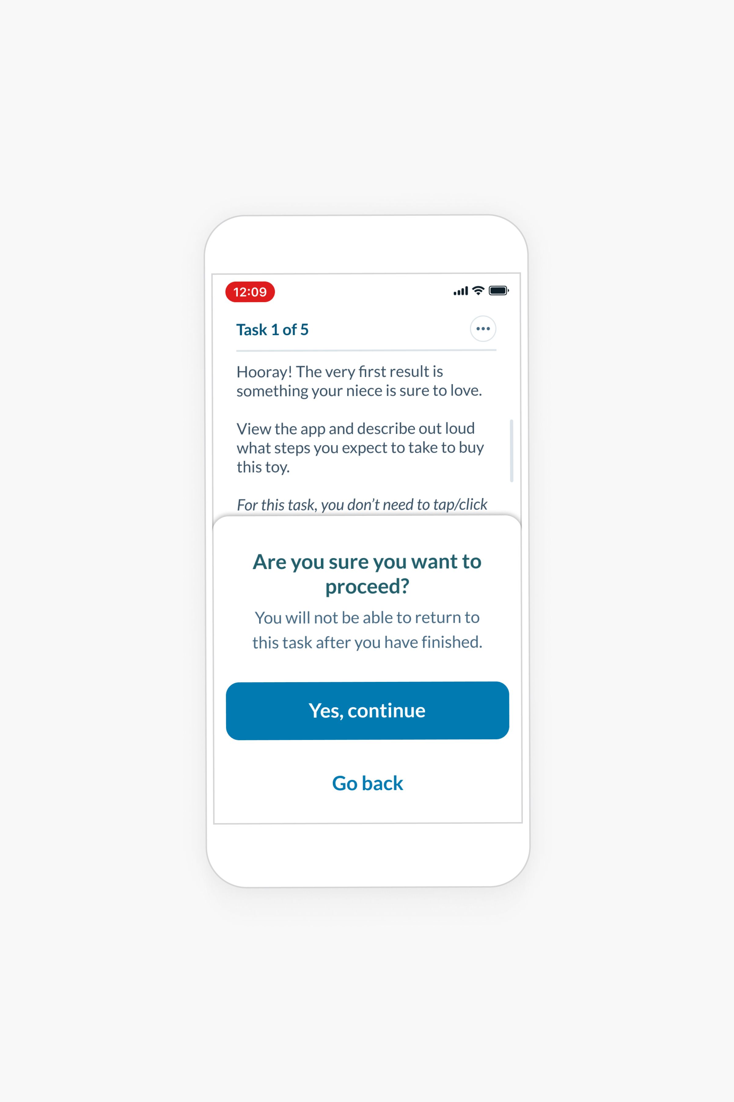 Lookback's Unmoderated Mobile Tasks user research product