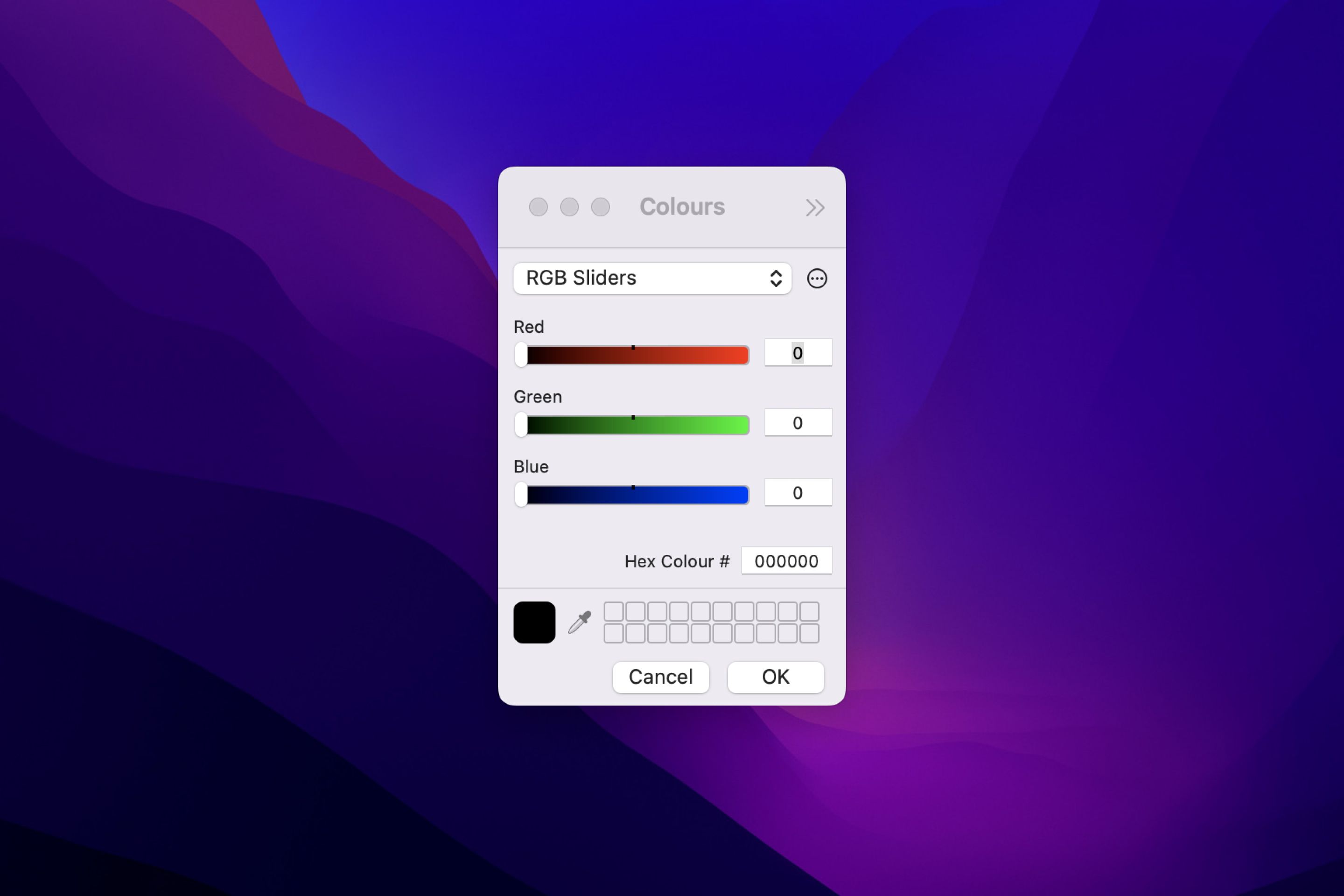Launch custom macOS color picker app