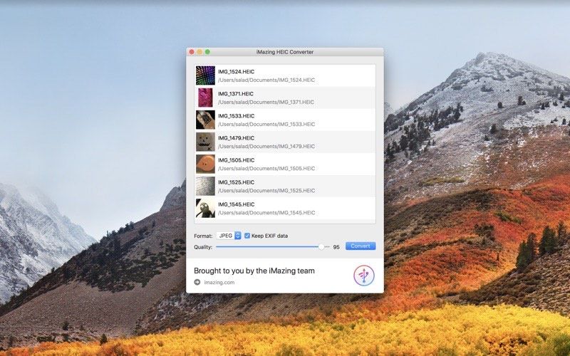 iMazing HEIC Converter for macOS