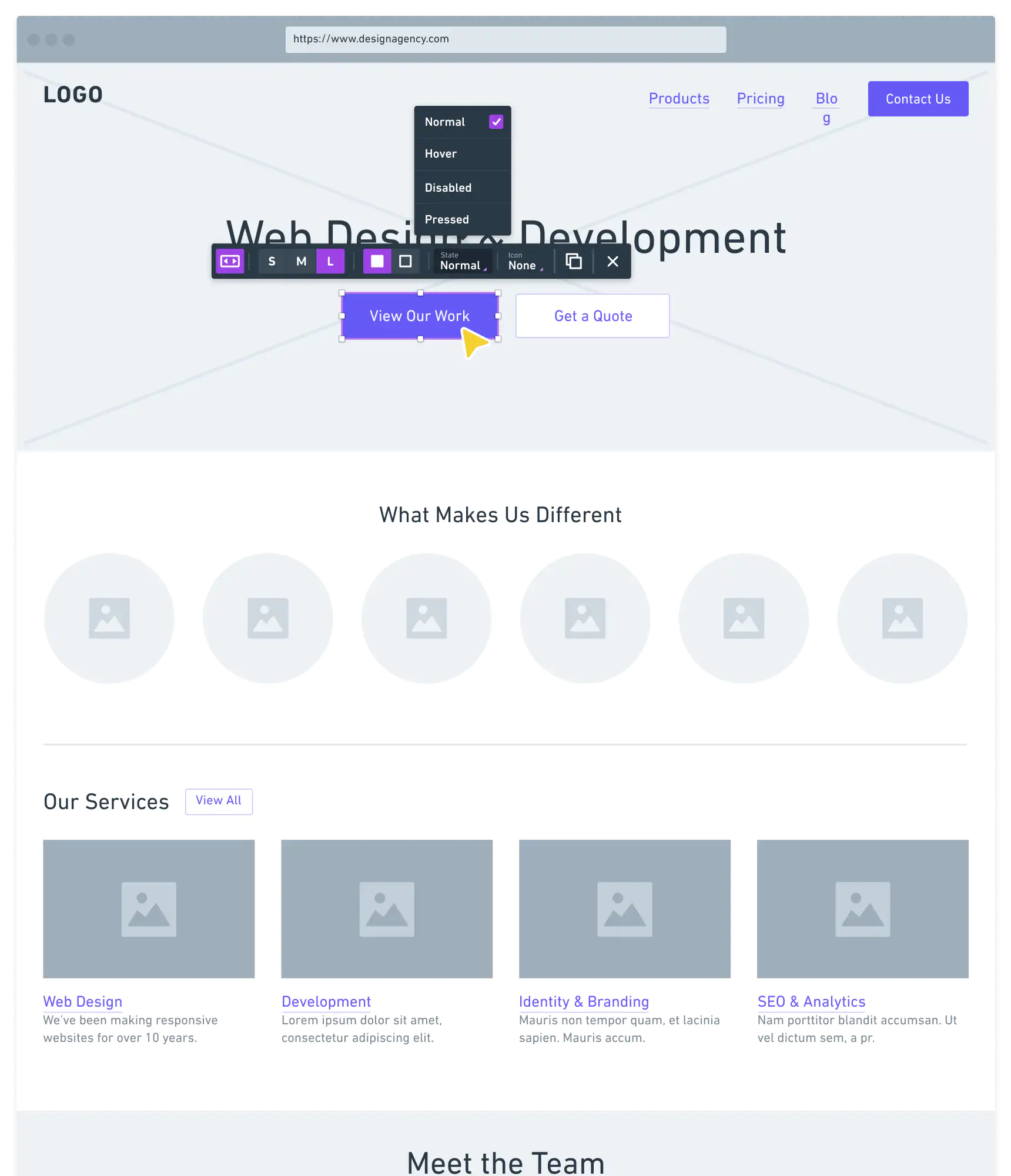 Whimsical interface